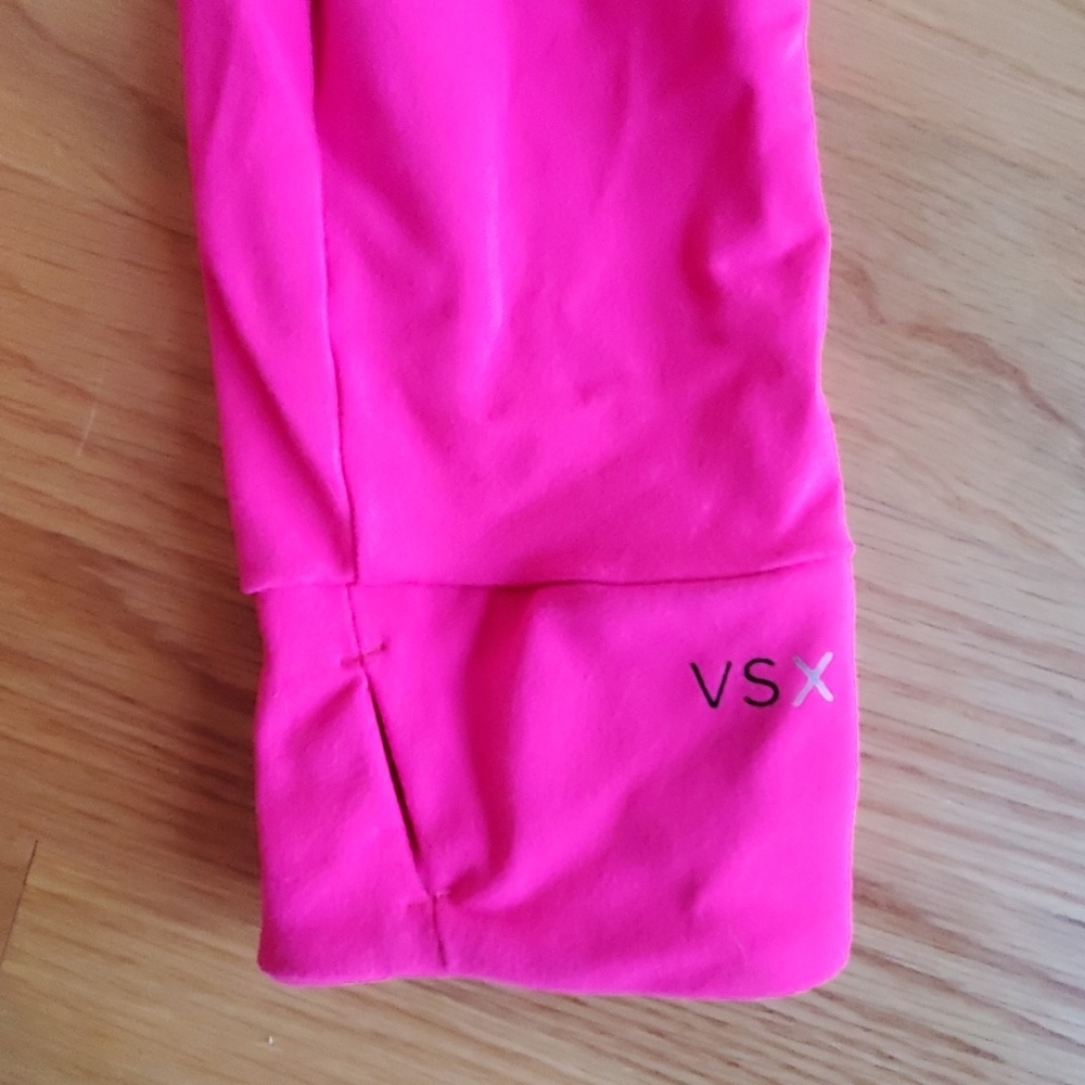 Neon pink VSX workout zip-up - Picture 2 of 5